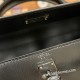 エルメス ケリー25cm 外縫い  box ブラック 89 /Black (Noir) ゴールド金具  kelly25-043 全手縫い