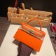 エルメスケリーミニ Kelly bag miniMini Kelly New stock  オーストリッチ ostrich オレンジ 93 /Orange ゴールド金具 kellymini-025 全手縫い