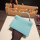 エルメスケリーミニ Kelly bag miniMini Kelly New stock  シェブルミゾル  Chevre アクア 79 /Aqua シルバー金具 kellymini-029 全手縫い