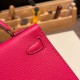 エルメスケリーミニ Kelly bag miniMini Kelly New stock  シェブルミゾル  Chevre ローズエクストリーム I6 /Rose Extreme ゴールド金具 kellymini-031 全手縫い