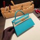 エルメスケリーミニ Kelly bag miniMini Kelly New stock  ヴォーエプソン Epsom ブルーパオン 7F/ Blue Paon ゴールド金具 kellymini-060 全手縫い