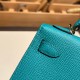 エルメスケリーミニ Kelly bag miniMini Kelly New stock  ヴォーエプソン Epsom ブルーパオン 7F/ Blue Paon ゴールド金具 kellymini-060 全手縫い