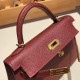 エルメスケリーミニ Kelly bag miniMini Kelly New stock  ヴォーエプソン Epsom ルージュアッシュ 55/ Rouge H ゴールド金具 kellymini-061 全手縫い