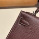 エルメスケリーミニ Kelly bag miniMini Kelly New stock  ヴォーエプソン Epsom 0G/Rouge Sellier ルージュセリエ シルバー金具 kellymini-063 全手縫い