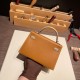 エルメスケリーミニ Kelly bag miniMini Kelly New stock  ヴォーエプソン Epsom ゴールド 37 /Gold & トレンチ S2/ Trench シルバー金具 kellymini-069 全手縫い