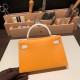 エルメスケリーミニ Kelly bag miniMini Kelly New stock  ヴォーエプソン Epsom ソレイユ 9H/Soleil & ホワイト 01/White ゴールド金具 kellymini-087 全手縫い