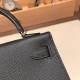 エルメスケリーミニ Kelly bag miniMini Kelly New stock  ヴォーエプソン Epsom ブラック 89/ Black (Noir) シルバー金具 kellymini-093 全手縫い