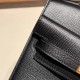 エルメス両面ケリー 不規則なデザイン ヴォーエプソン 89/Black (Noir) ブラック ゴールド金具   kelly-new-004 全手縫い