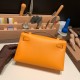 エルメス ポシェットケリー kelly pochette  Epsom ヴォーエプソン ソレイユ 9H/Soleil ゴールド金具 Pochette--016 全手縫い