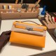 エルメス ポシェットケリー kelly pochette  Epsom ヴォーエプソン ソレイユ 9H/Soleil ゴールド金具 Pochette--017 全手縫い