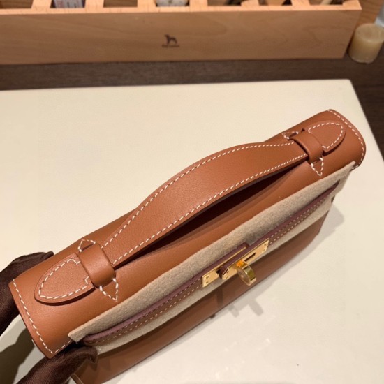 エルメス ポシェットケリー kelly pochette  swift スイフト ゴールド 37 /Gold ゴールド金具 Pochette--026 全手縫い