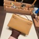 エルメス ポシェットケリー kelly pochette  swift スイフト チャイ 0M/Chai シルバー金具 Pochette--038 全手縫い