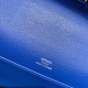 エルメス ポシェットケリー kelly pochette  swift スイフト ブルーエレクトリック 7T/ Blue Electric シルバー金具 Pochette--040 全手縫い