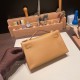 エルメス ポシェットケリー kelly pochette  swift スイフト ビスキュイ 4B /Biscuit  ゴールド金具 Pochette--041 全手縫い