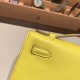 エルメス ポシェットケリー kelly pochette  swift スイフト ライム 9R/ Lime シルバー金具 Pochette--048 全手縫い