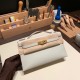 エルメス ポシェットケリー kelly pochette  swift スイフト パールグレー 80 /Pearl Grey ゴールド金具 Pochette--050 全手縫い