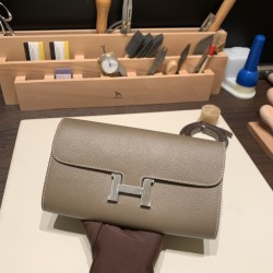 ケリーロング トゥー・ゴー Kelly to go  ヴォーエプソン epsom  8C/ Elephant Grey グリエレファント シルバー金具  kellyto-022 全手縫い