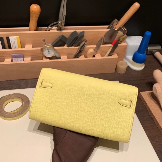 エルメス ケリーウォレット ロング トゥーゴー Kelly Wallet Long To Go   ヴォーエプソン epsom  9R/Limeライム シルバー金具  kellyto-040 全手縫い