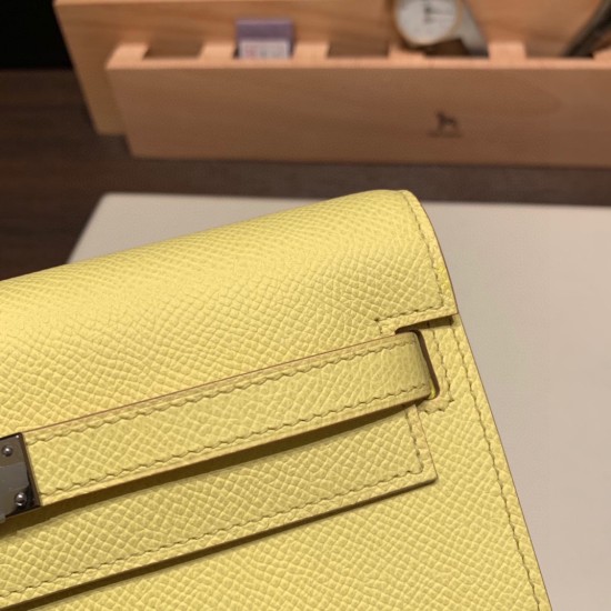 エルメス ケリーウォレット ロング トゥーゴー Kelly Wallet Long To Go   ヴォーエプソン epsom  9R/Limeライム シルバー金具  kellyto-040 全手縫い