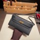 エルメス ケリーウォレット ロング トゥーゴー Kelly Wallet Long To Go   ヴォーエプソン epsom  89/Black (Noir) ブラック ゴールド金具   kellyto-042 全手縫い