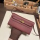 エルメス ケリーウォレット ロング トゥーゴー Kelly Wallet Long To Go   ヴォーエプソン epsom  55/Rouge H  ルージュアッシュ ゴールド金具   kellyto-049 全手縫い