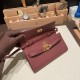 エルメス ケリーウォレット ロング トゥーゴー Kelly Wallet Long To Go   ヴォーエプソン epsom  55/Rouge H  ルージュアッシュ ゴールド金具   kellyto-049 全手縫い