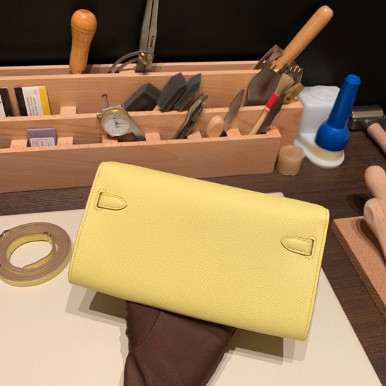 エルメス ケリーウォレット ロング トゥーゴー Kelly Wallet Long To Go ヴォーエプソン epsom  9R/Lime ライム シルバー金具  kellyto-052 全手縫い