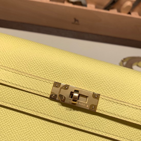 エルメス ケリーウォレット ロング トゥーゴー Kelly Wallet Long To Go   ヴォーエプソン epsom  9R/Lime ライム ゴールド金具   kellyto-053 全手縫い