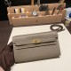 エルメス ケリーウォレット ロング トゥーゴー Kelly Wallet Long To Go   ヴォーエプソン epsom  18/Étoupe Grey エトゥープ ゴールド金具   kellyto-058 全手縫い