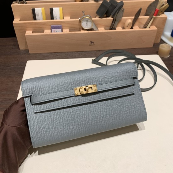 エルメス ケリーウォレット ロング トゥーゴー Kelly Wallet Long To Go ヴォーエプソン epsom  63//Vert Amande  ヴェールアマンド ゴールド金具   kellyto-071 全手縫い