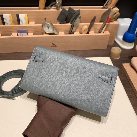 エルメス ケリーウォレット ロング トゥーゴー Kelly Wallet Long To Go ヴォーエプソン epsom  63//Vert Amande  ヴェールアマンド ゴールド金具   kellyto-071 全手縫い