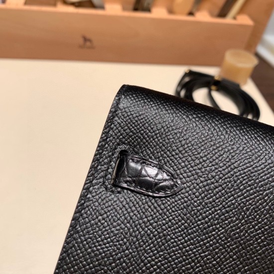 エルメス ケリーウォレット ロング トゥーゴー Kelly Wallet Long To Go   touch ヴォーエプソン 89/Black (Noir) ブラック ゴールド金具   kellyto-075 全手縫い