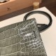 エルメス ケリーウォレット ロング トゥーゴー Kelly Wallet Long To Go クロコダイル 81/Gris Tourterelle  トゥルティエールグレー シルバー金具  kellyto-076 全手縫い