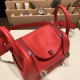 エルメス リンディミニ19 Mini Lindy S3/Rouge Cœur   ルージュクー S3/Rouge Cœur   シルバー金具  lindymini-024 全手縫い