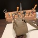 エルメス リンディミニ19 Mini Lindy Clemence トリヨンクレマンス グリエレファント 8C /Elephant Grey   シルバー金具  lindymini-055 全手縫い