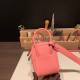 エルメス リンディミニ19 Mini Lindy Clemence トリヨンクレマンス ローズコンフェッティ 1Q /Rose Confetti   シルバー金具  lindymini-083 全手縫い