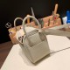 エルメス リンディミニ19 Mini Lindy Clemence トリヨンクレマンス パールグレー 80 / Pearl Grey    シルバー金具  lindymini-109 全手縫い