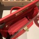 エルメス ケリー  21cm Mini2424 S3/Rouge Cœur evercolor ゴールド金具 全手縫い