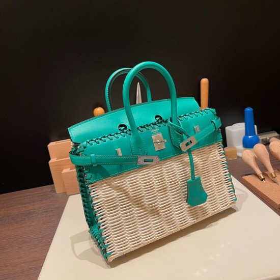 エルメス バーキン・ピクニックBirkin picnic  スイフト籘(ラタン) ナタI2 /Nata  シルバー金具  picnic-007 全手縫い