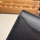 エルメスコンスタンスロング ヴォーエプソン 89/Black (Noir) ブラック シルバー金具  wallet-021 全手縫い